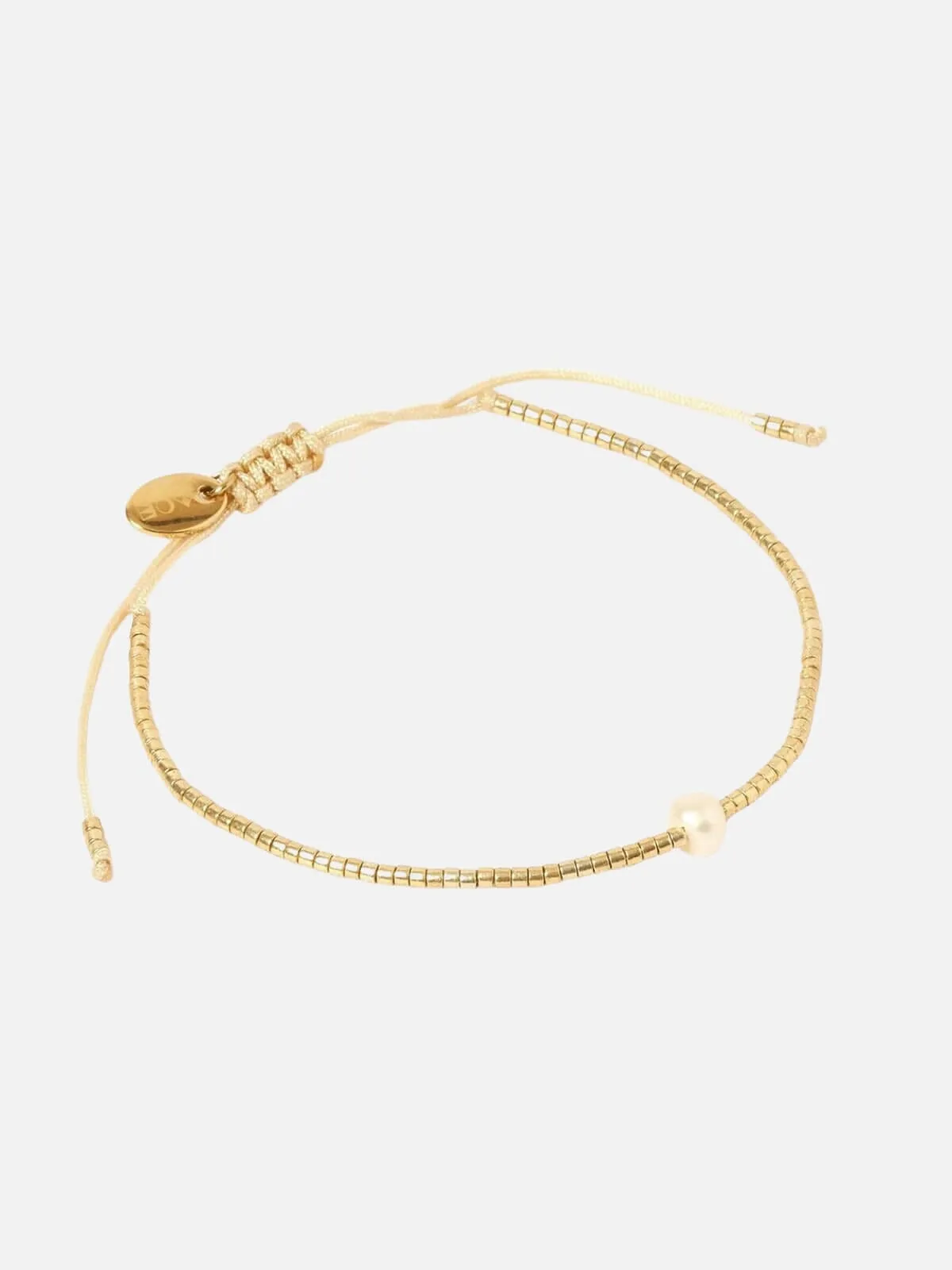 River Bracelet - Gold/Pearl