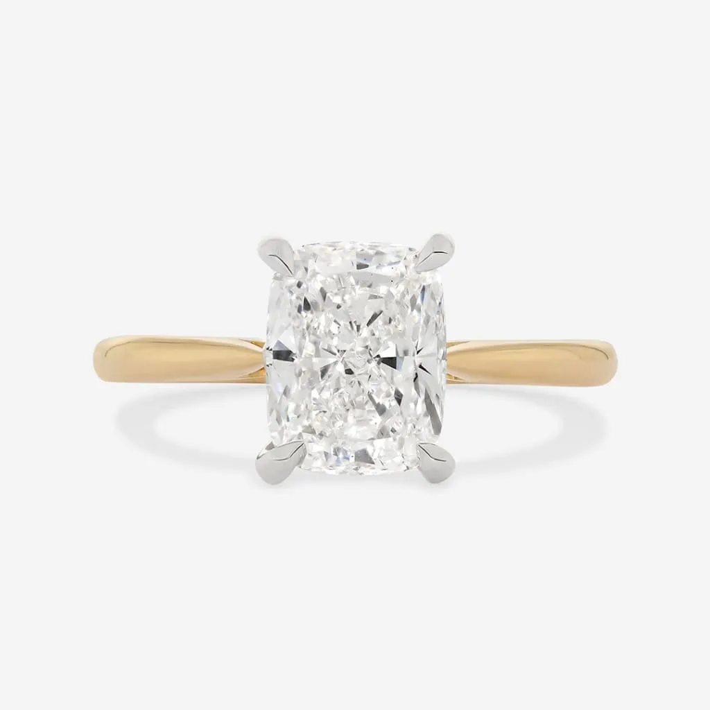ROCHELLE | Cushion Solitaire Lab Diamond Set in 18ct Gold 2.00ct
