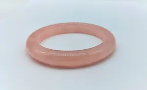 Rose Quartz Bangle - Diameter 6cm