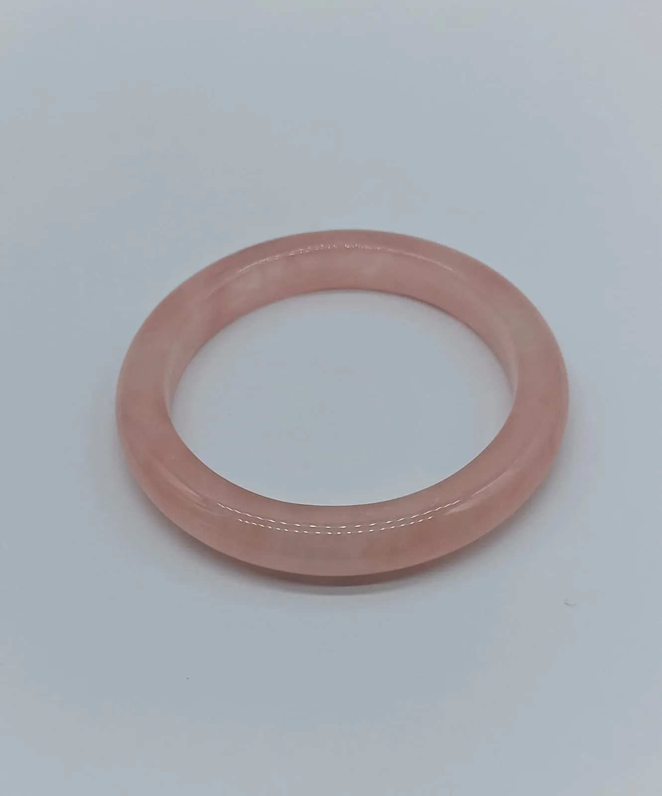 Rose Quartz Bangle - Diameter 6cm