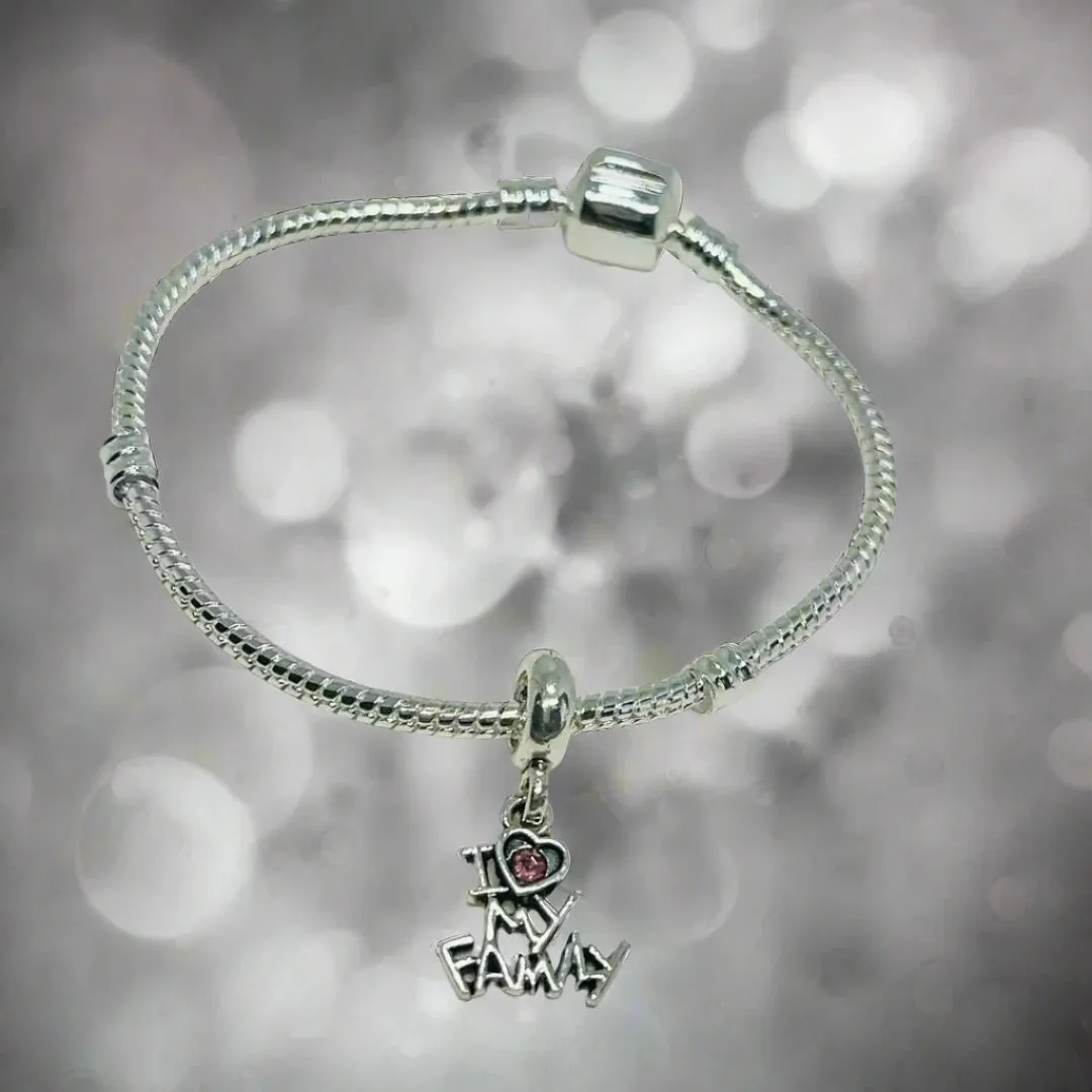 Round Clasp Snake Chain charm Bracelets
