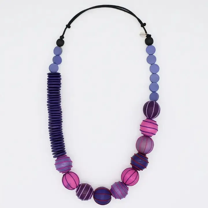 S25 Anaya Statement Necklace-Purple