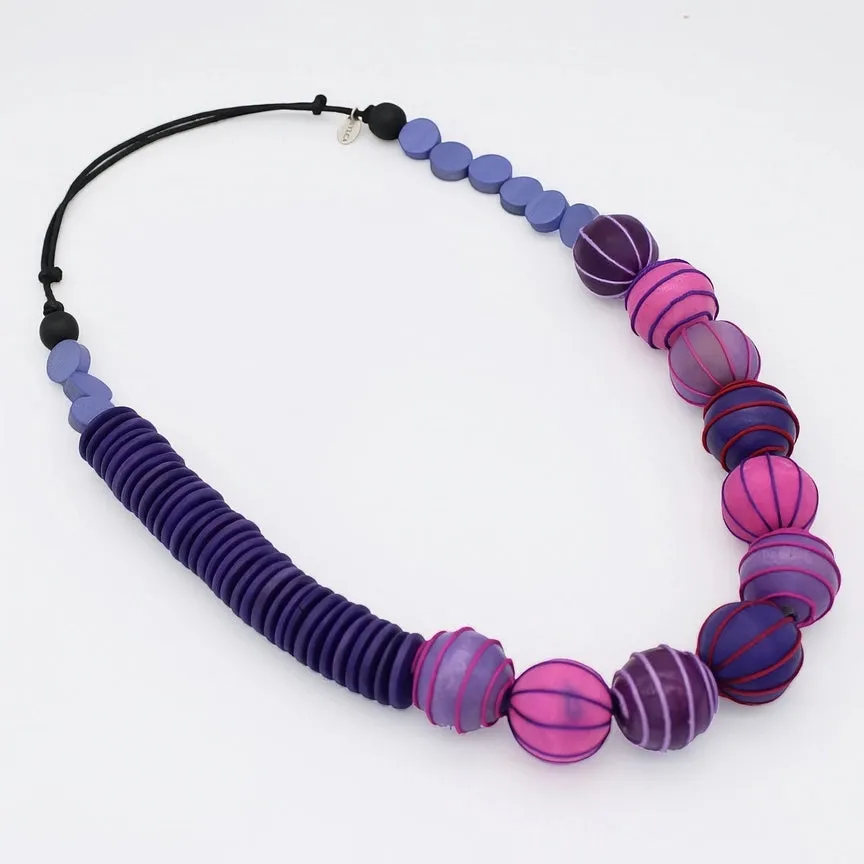 S25 Anaya Statement Necklace-Purple