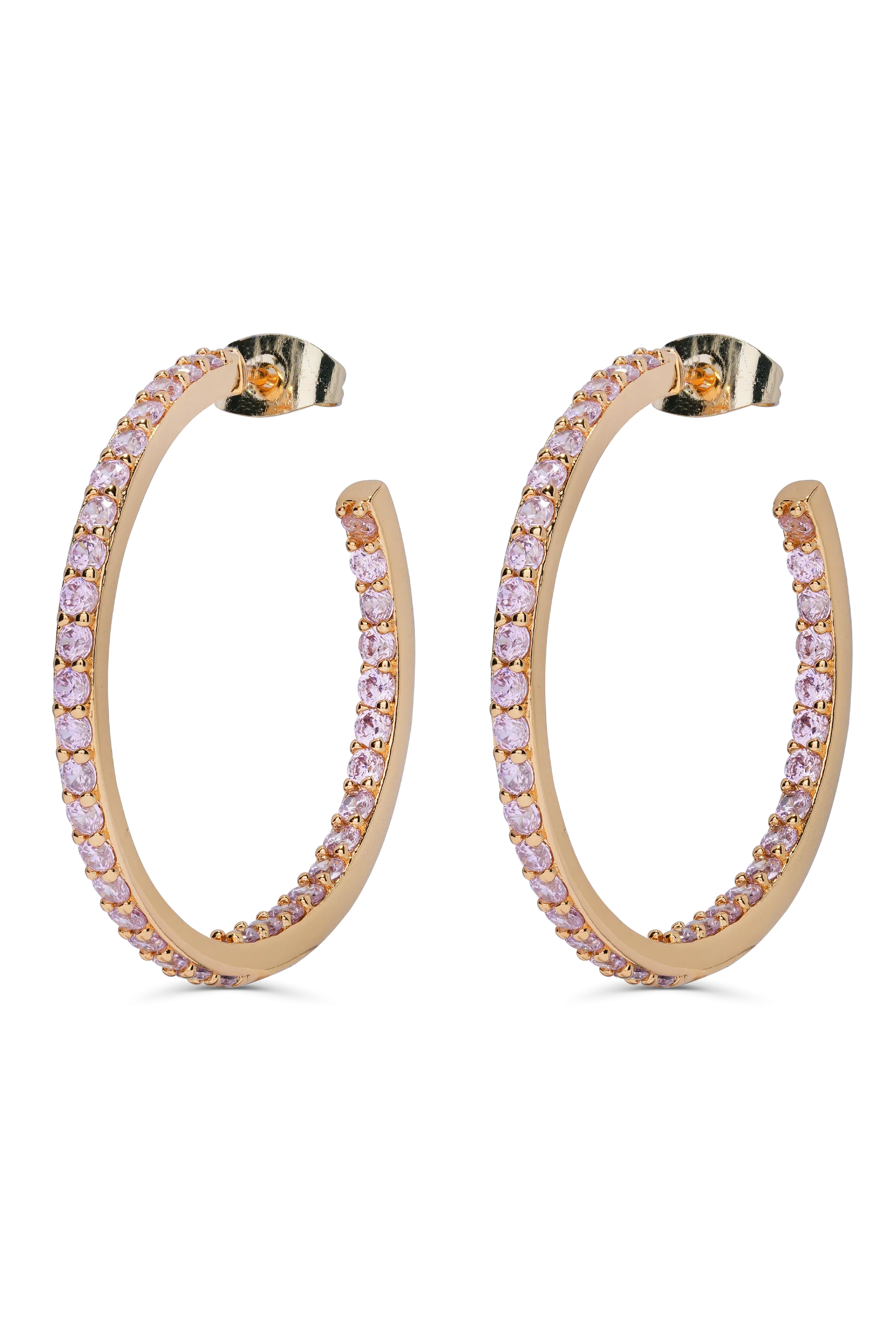 Serena Hoops - Bubblegum Pink
