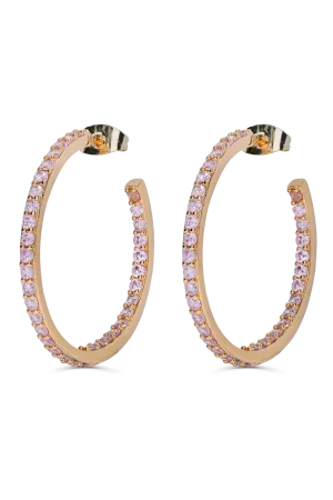 Serena Hoops - Bubblegum Pink