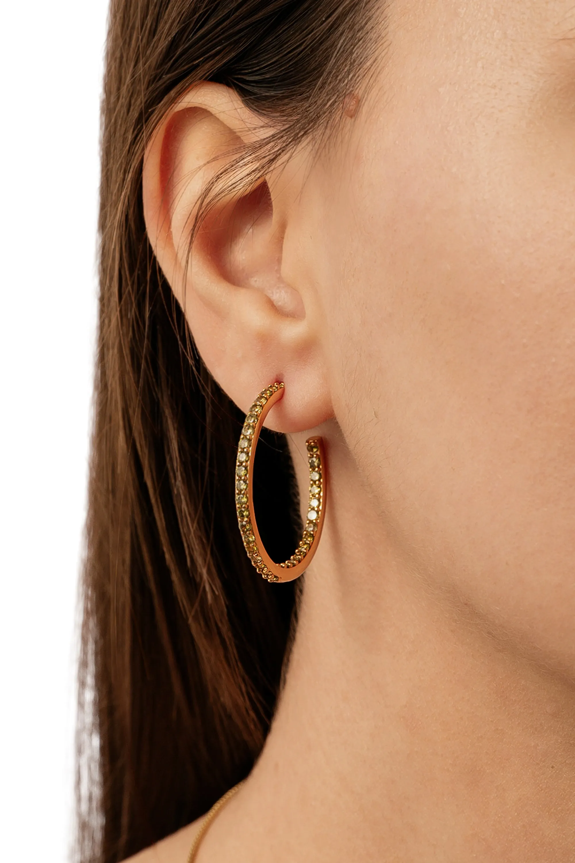 Serena Hoops - Olive