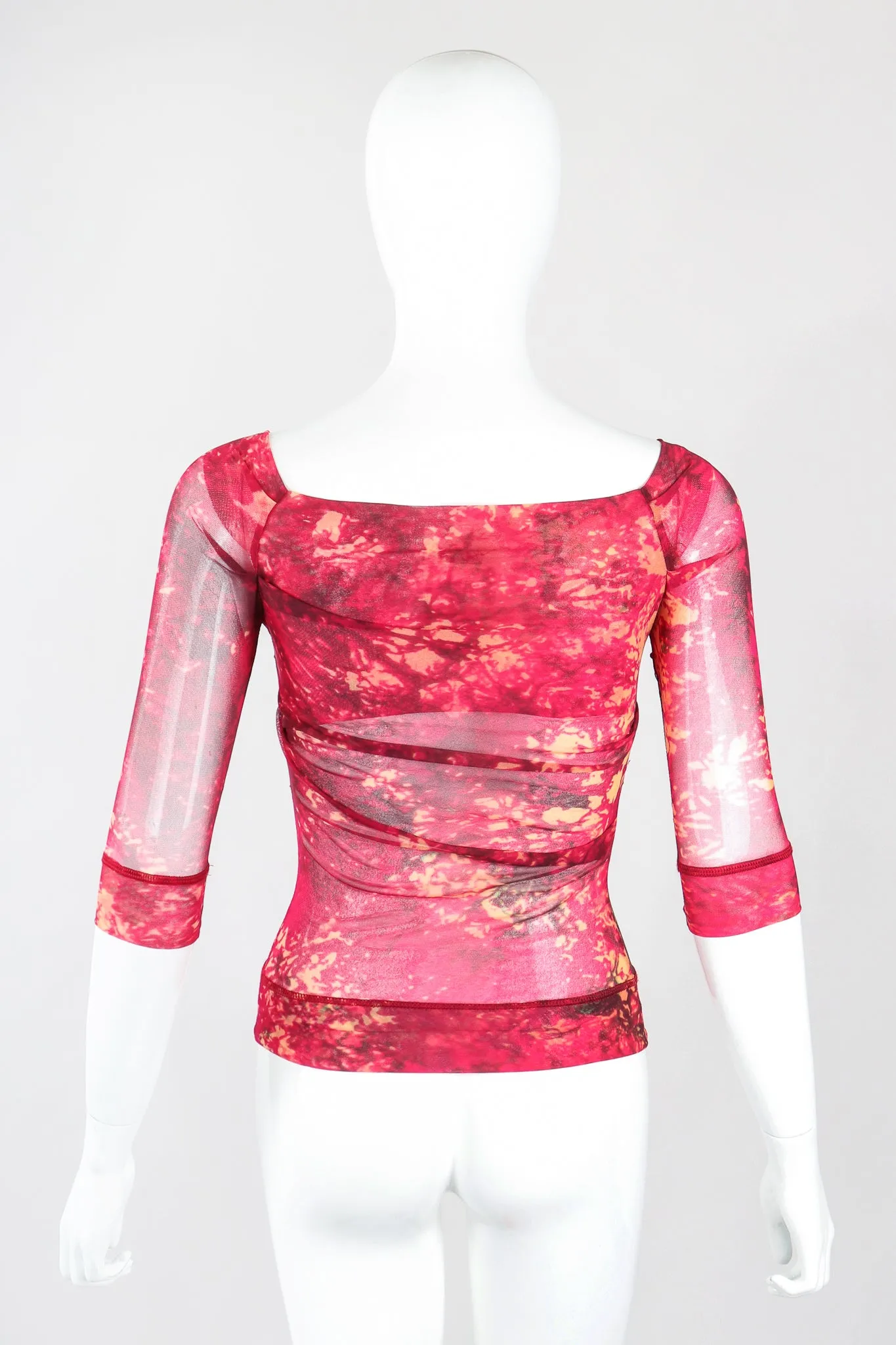 Sheer Mesh Top & Skirt Set