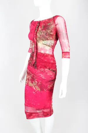 Sheer Mesh Top & Skirt Set