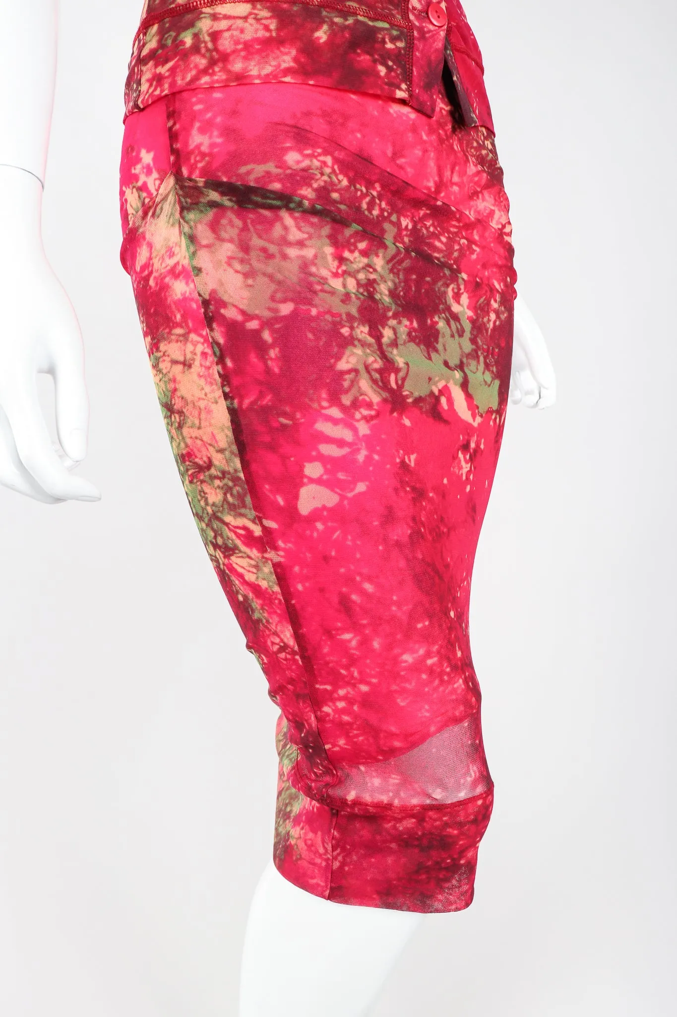 Sheer Mesh Top & Skirt Set