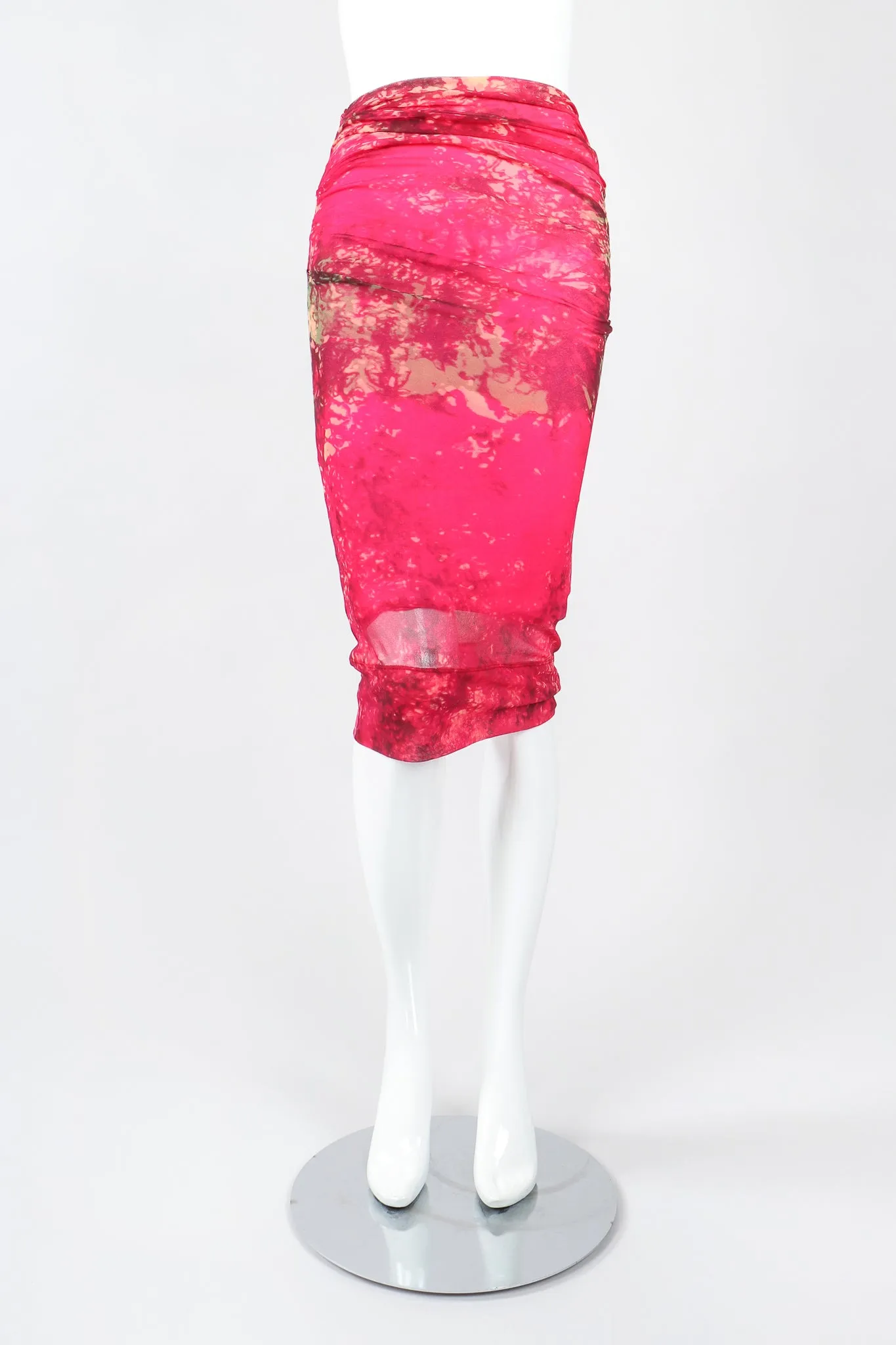 Sheer Mesh Top & Skirt Set