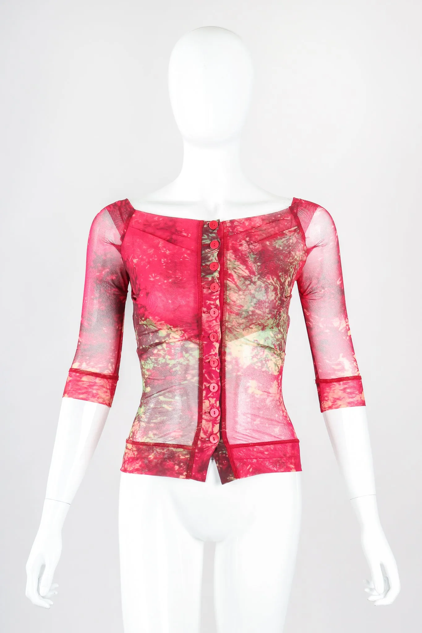 Sheer Mesh Top & Skirt Set