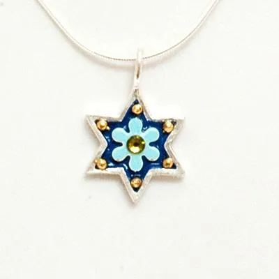 Shiny Star of David Necklace - Small