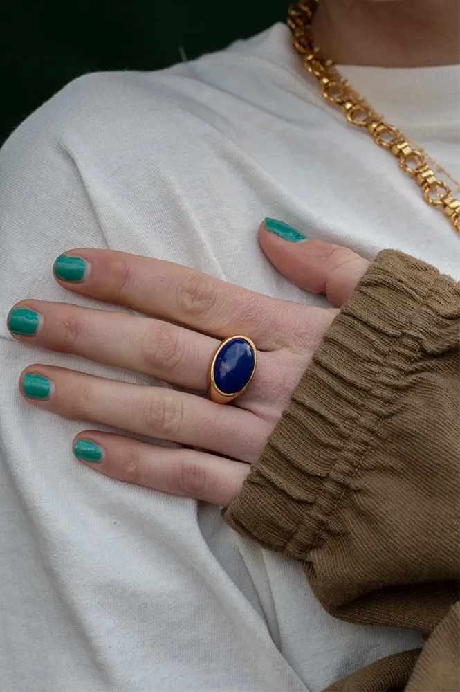 Shyla Serifos Lapis Ring