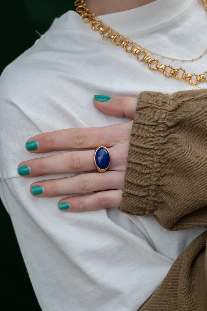 Shyla Serifos Lapis Ring