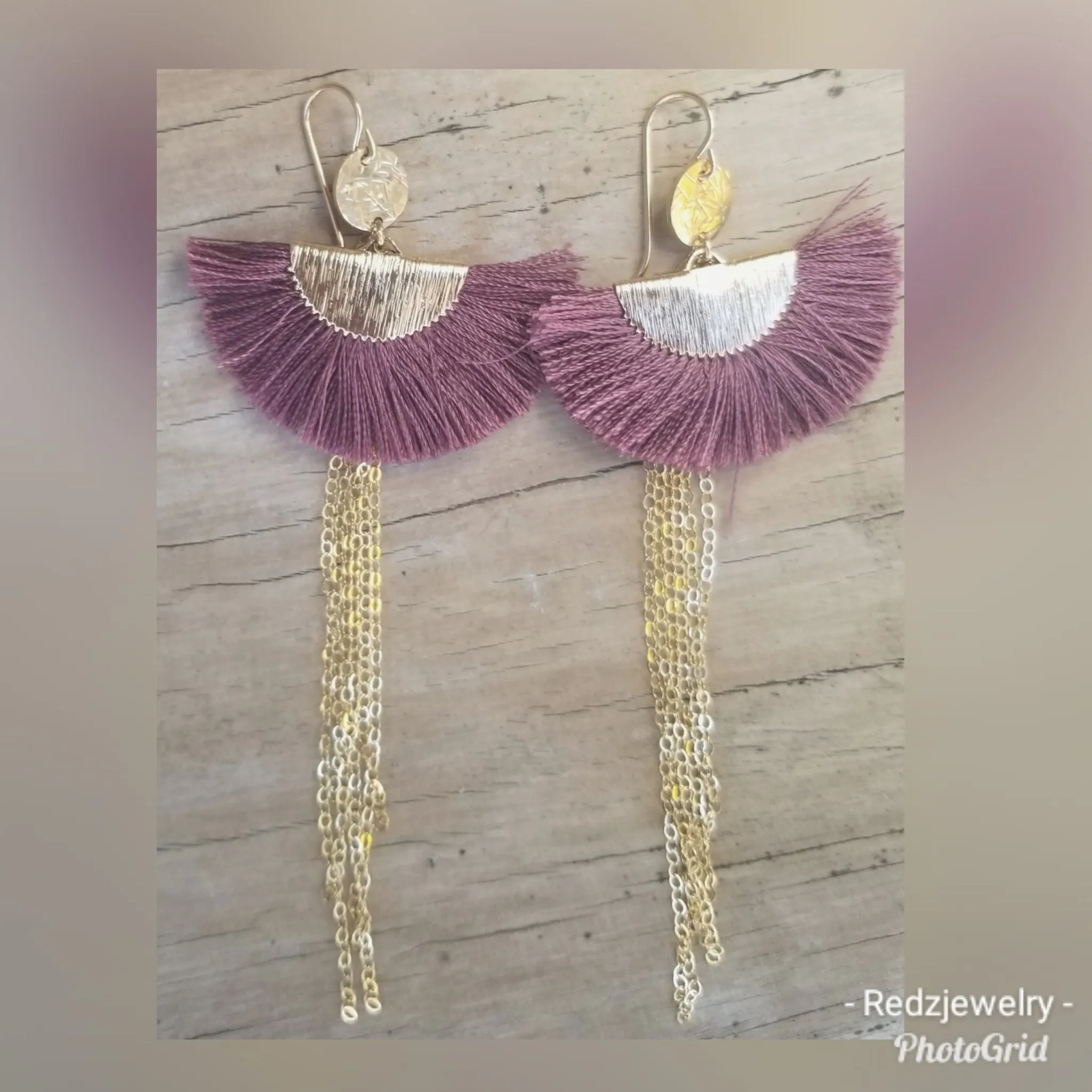 Silk Fan Earrings