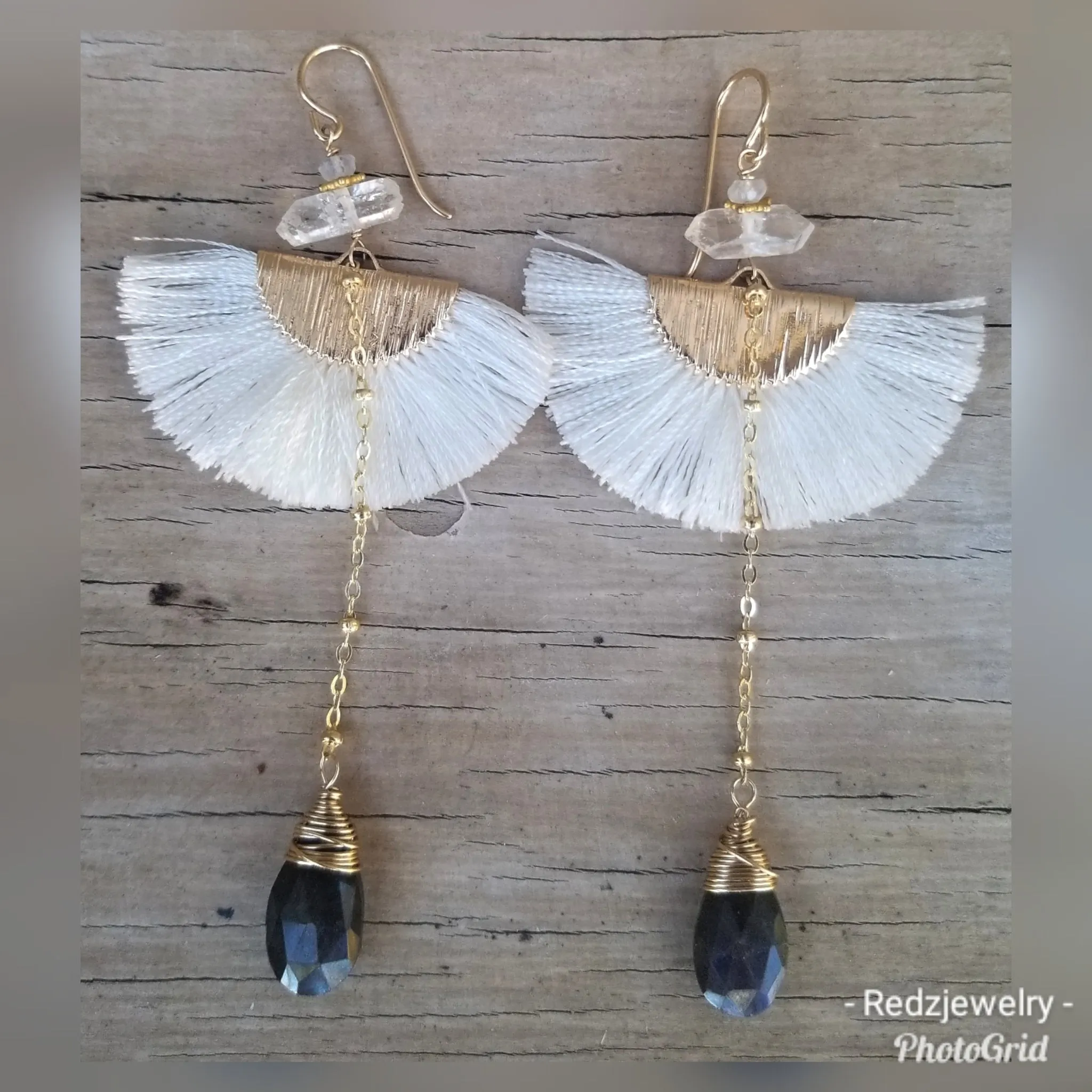 Silk Fan Earrings