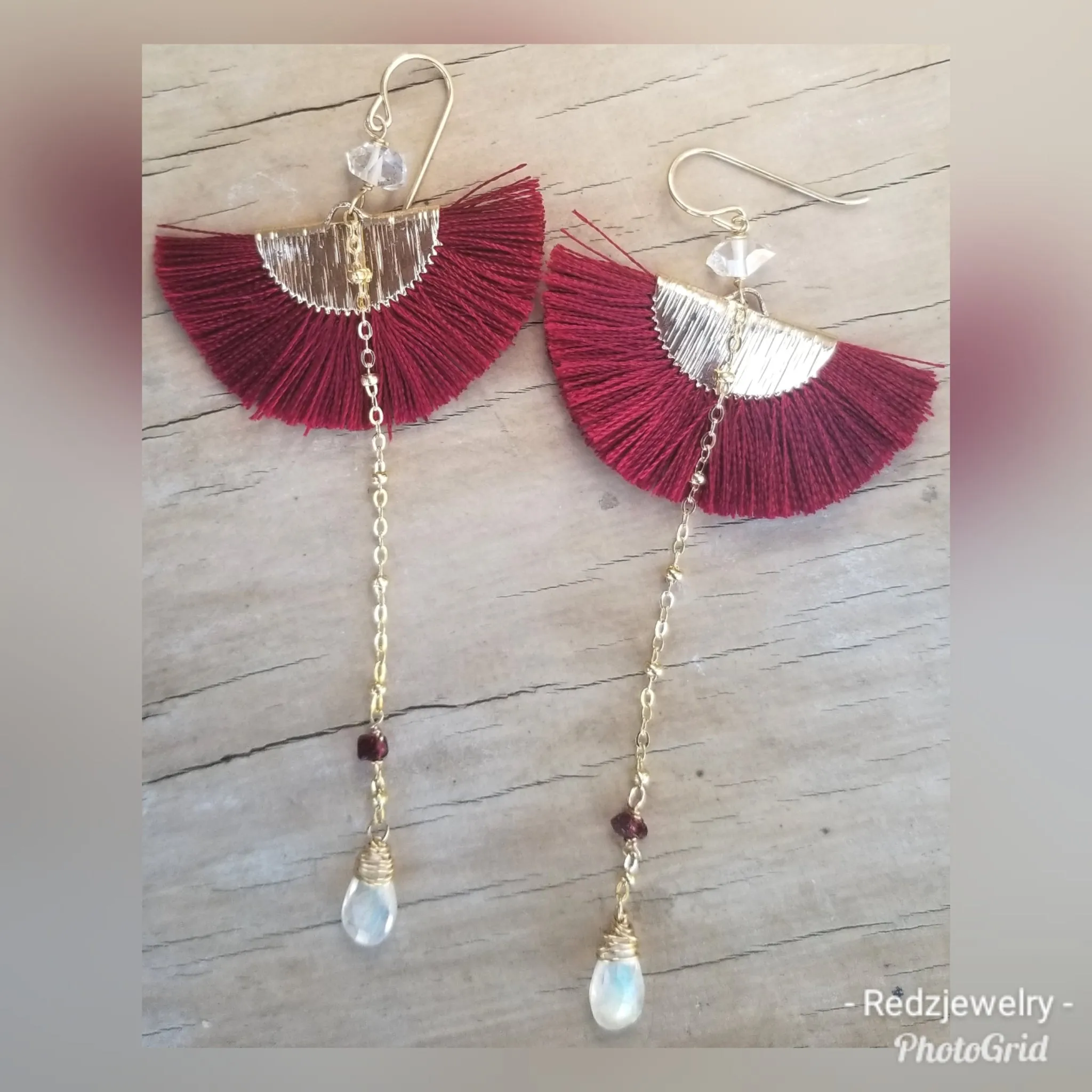 Silk Fan Earrings