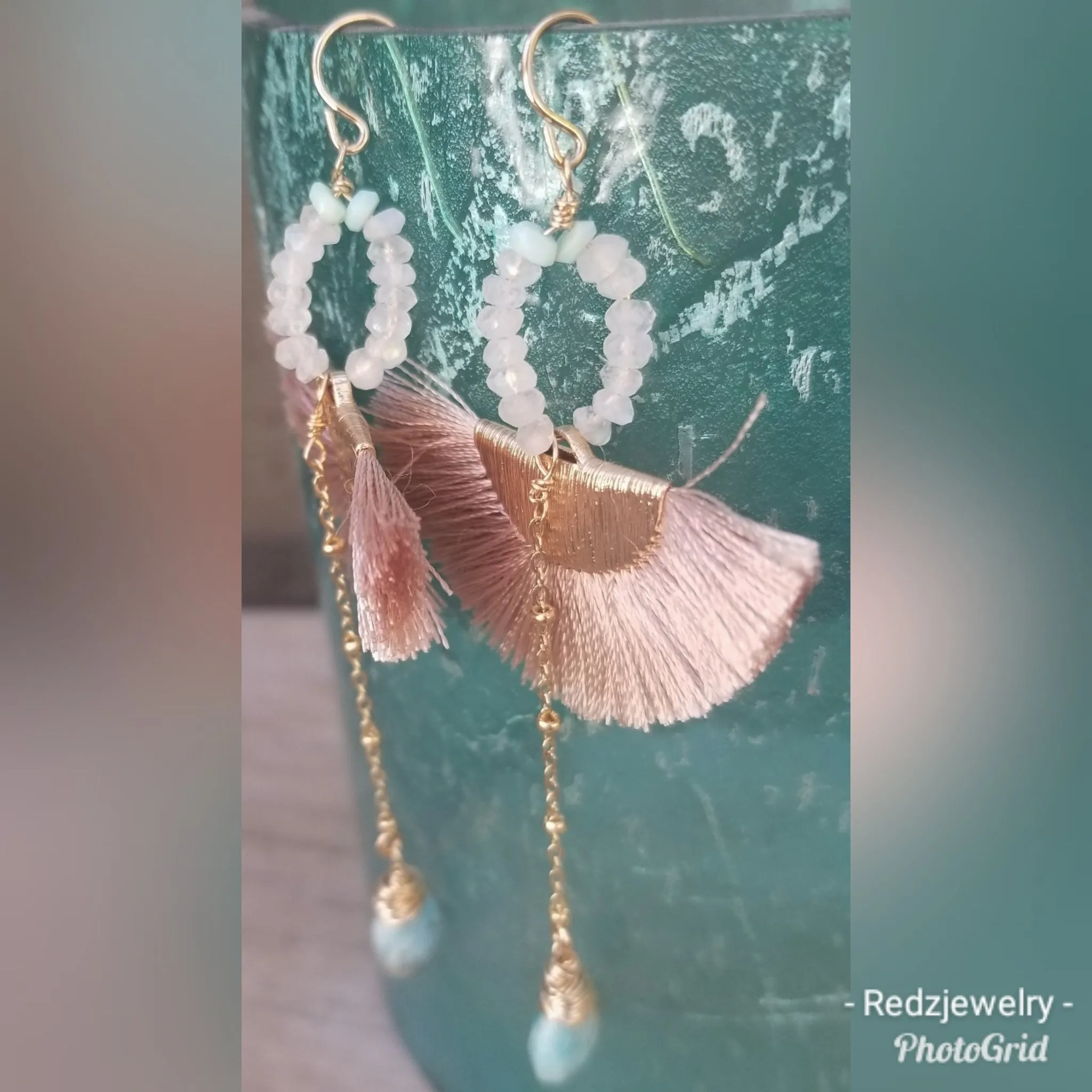 Silk Fan Earrings