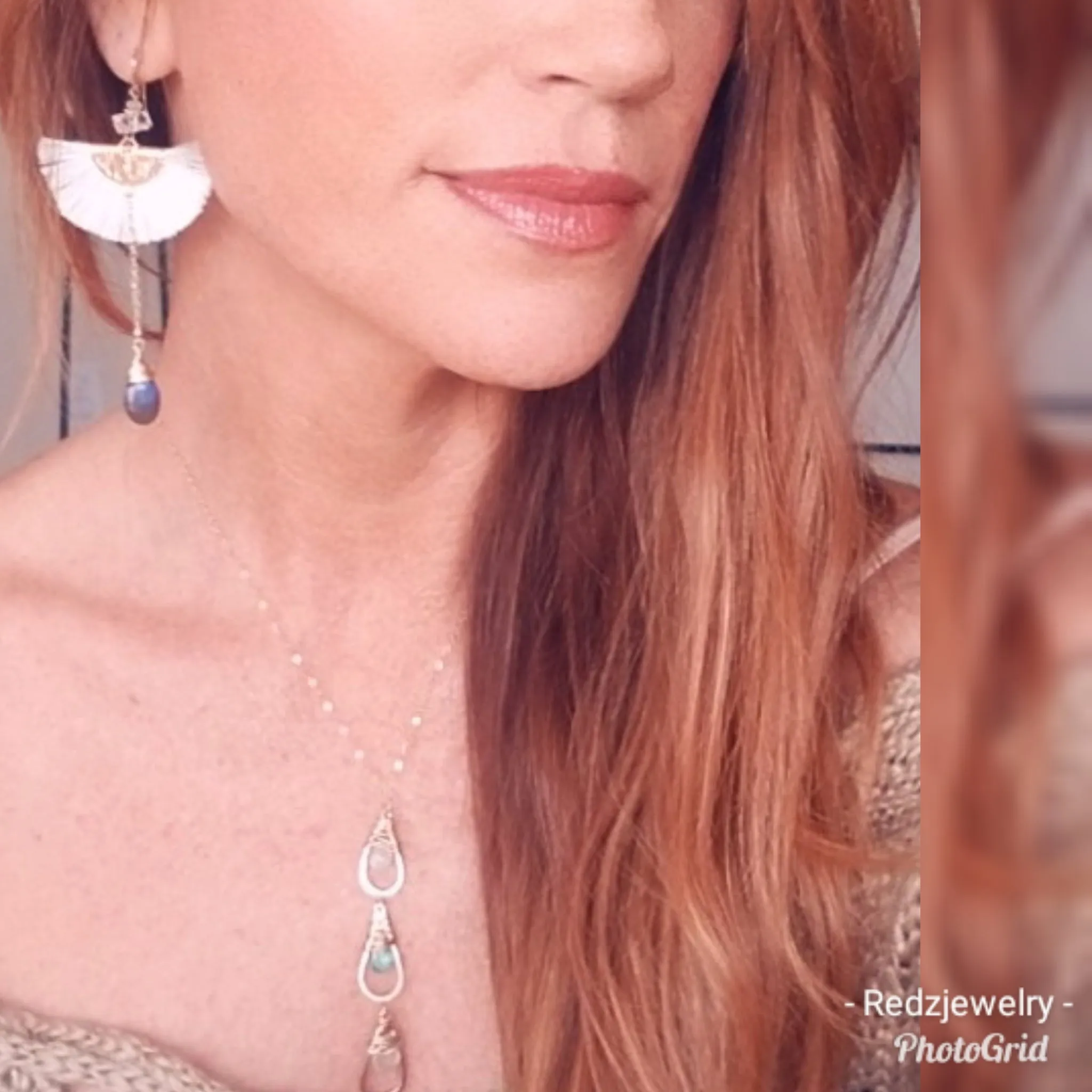 Silk Fan Earrings