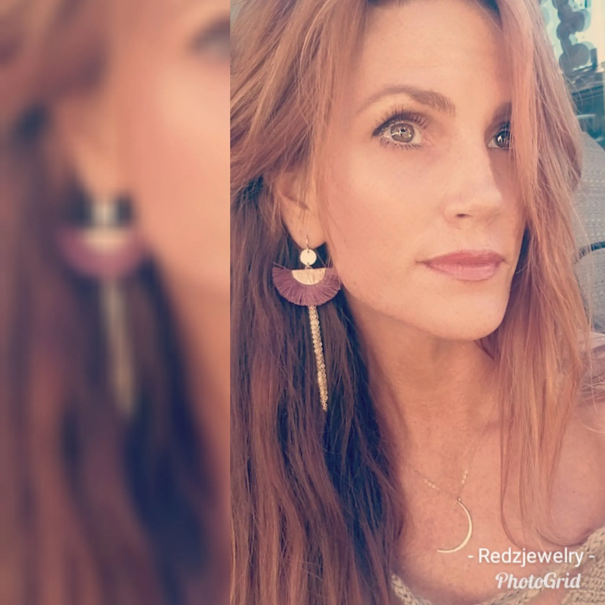 Silk Fan Earrings