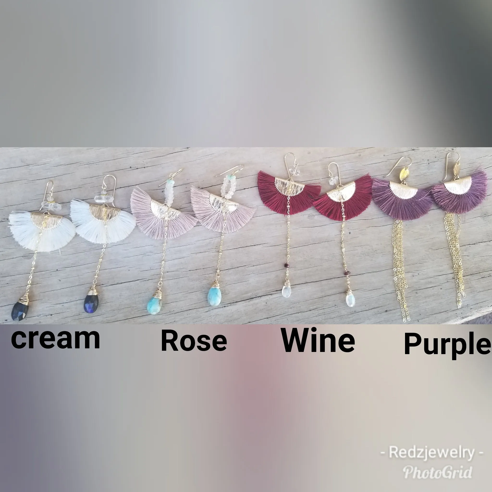 Silk Fan Earrings