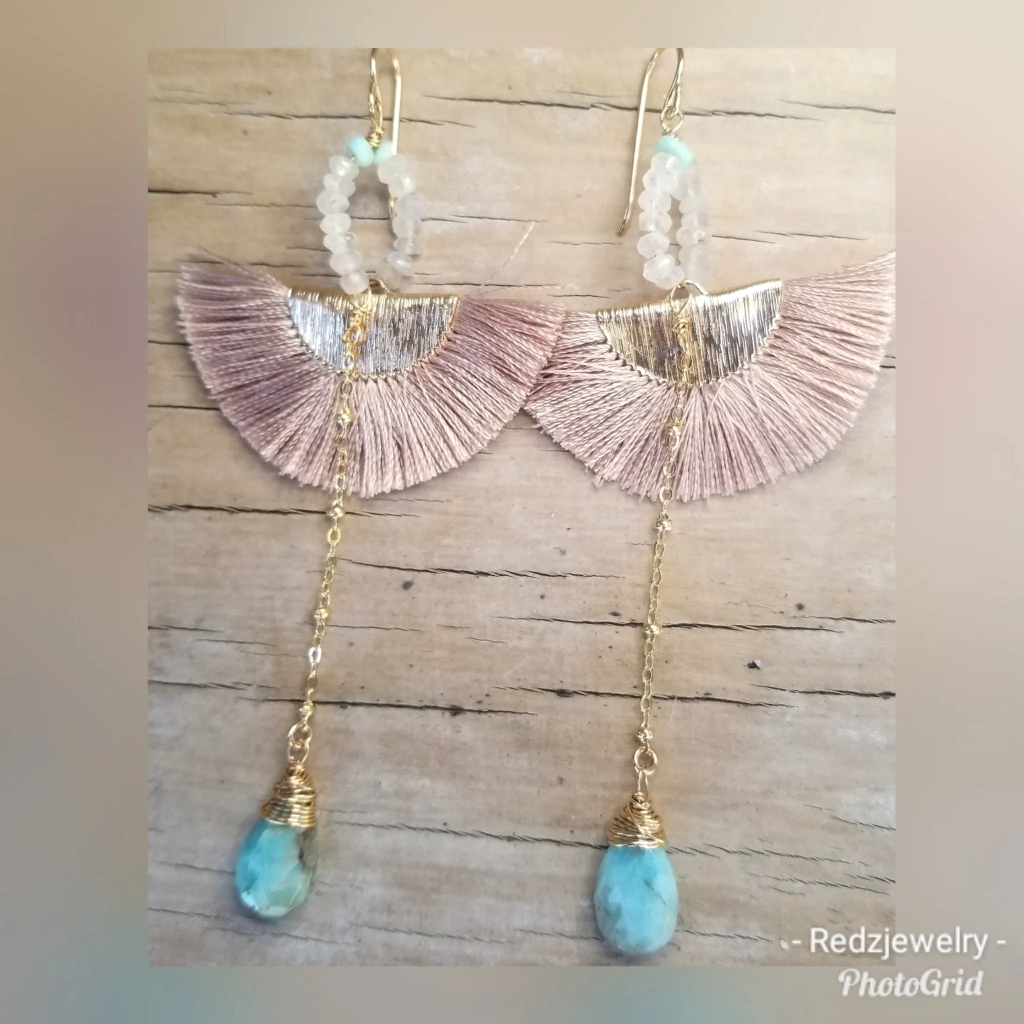 Silk Fan Earrings