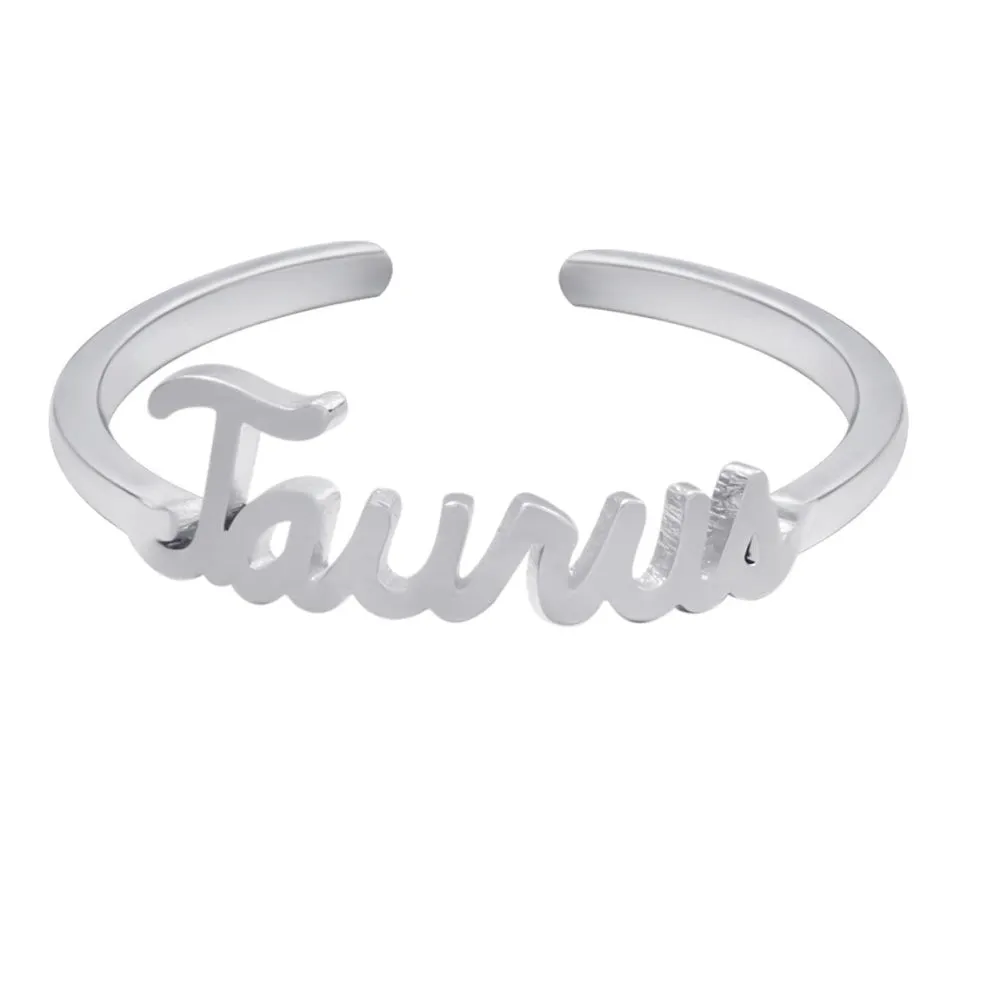 Silver Stackable Zodiac Ring