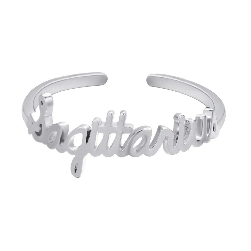 Silver Stackable Zodiac Ring