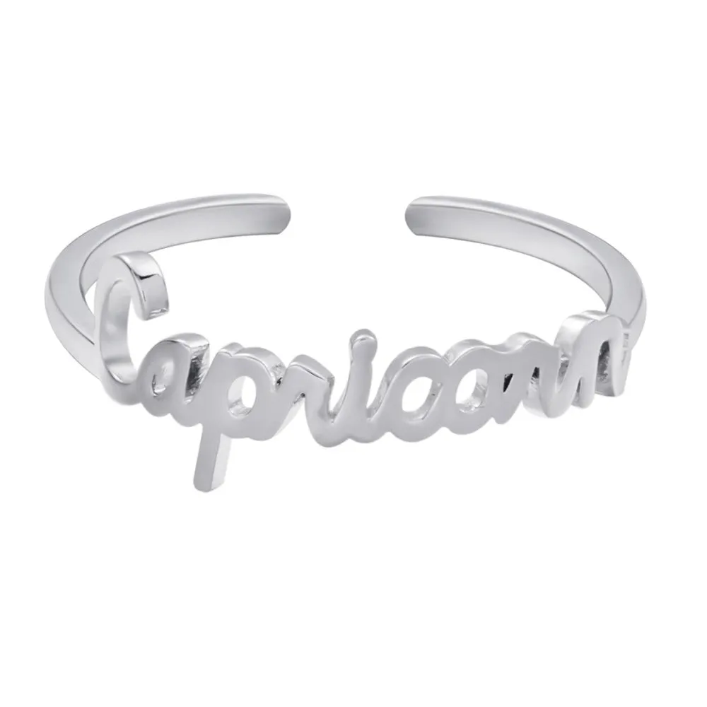 Silver Stackable Zodiac Ring