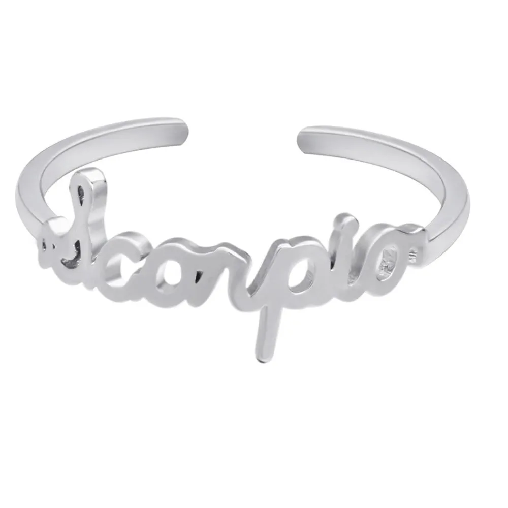 Silver Stackable Zodiac Ring