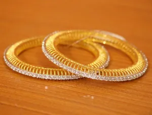Single Line Gold Plated Pacheli Bangles