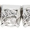 Sliver-Tone Rhinestone Bangle Cuff Bracelet