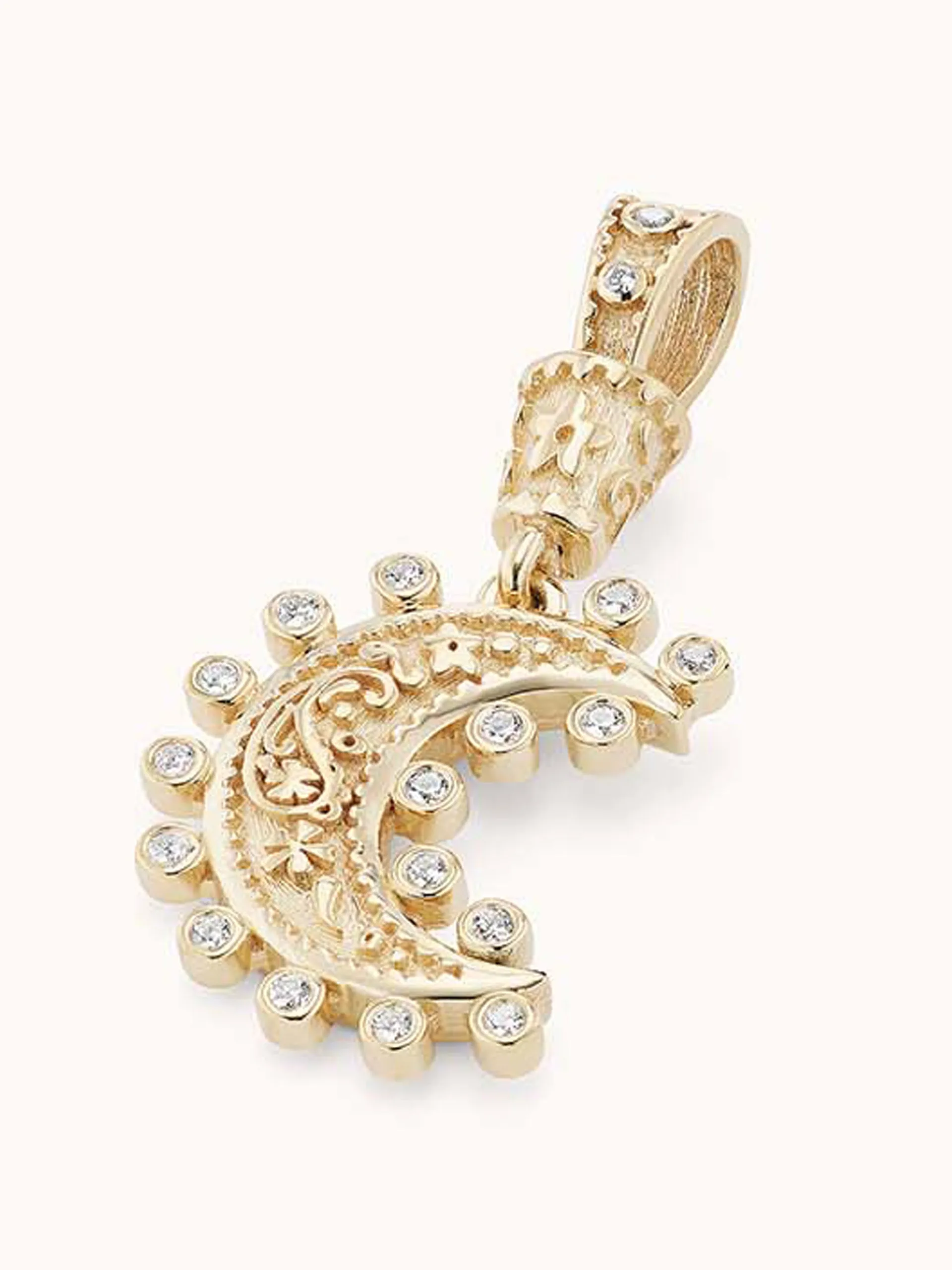 Small Southwestern moon charm