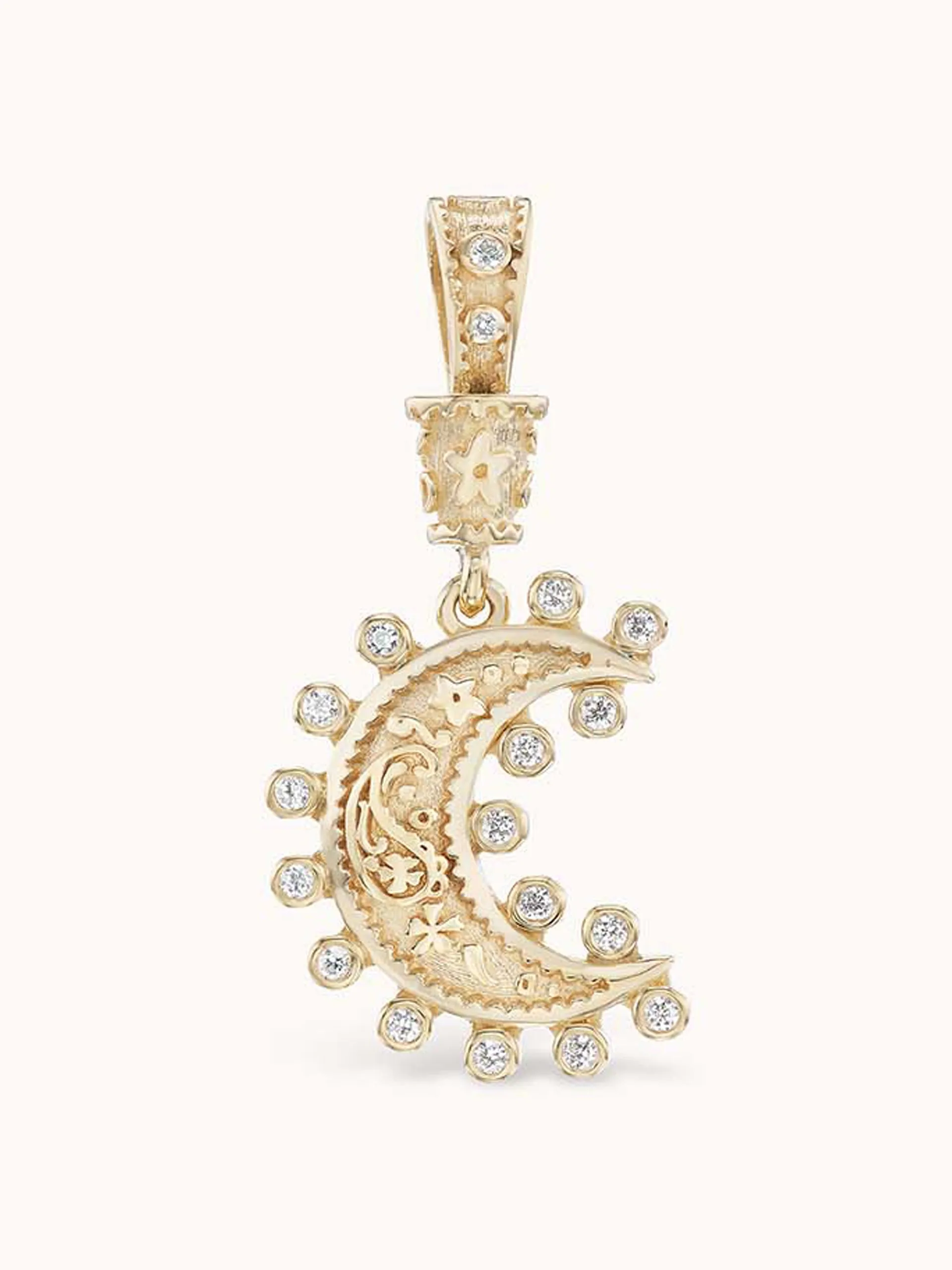 Small Southwestern moon charm