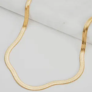 Snake Chain Necklace | Gold
