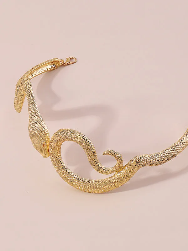 Snake Shape Solid Color Necklaces Accessories