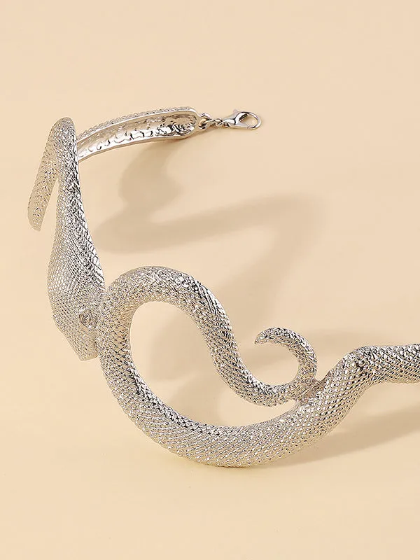 Snake Shape Solid Color Necklaces Accessories