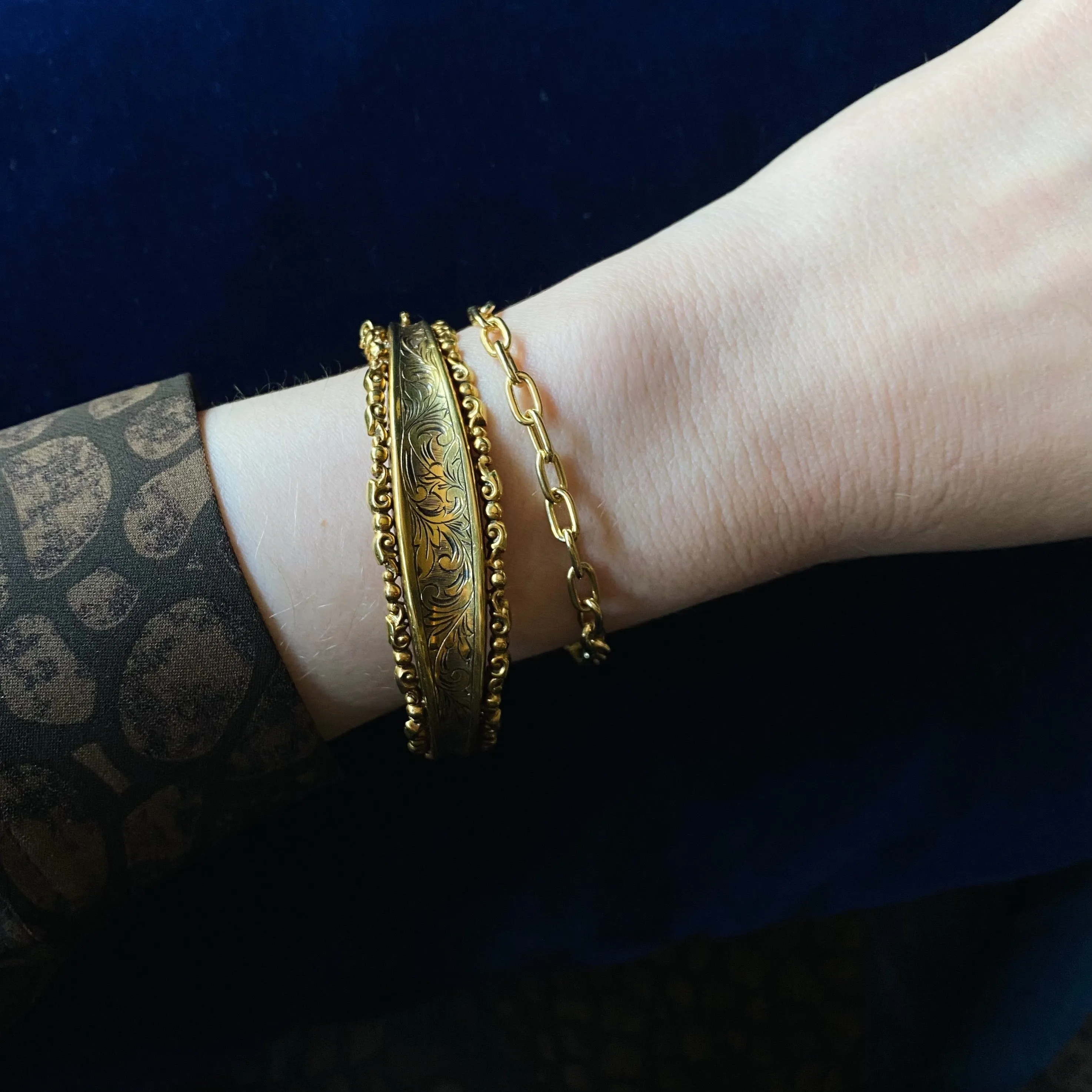 Stephanie Windsor 14kt  120mm Solid Oval Link Bracelet