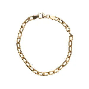 Stephanie Windsor 14kt  120mm Solid Oval Link Bracelet