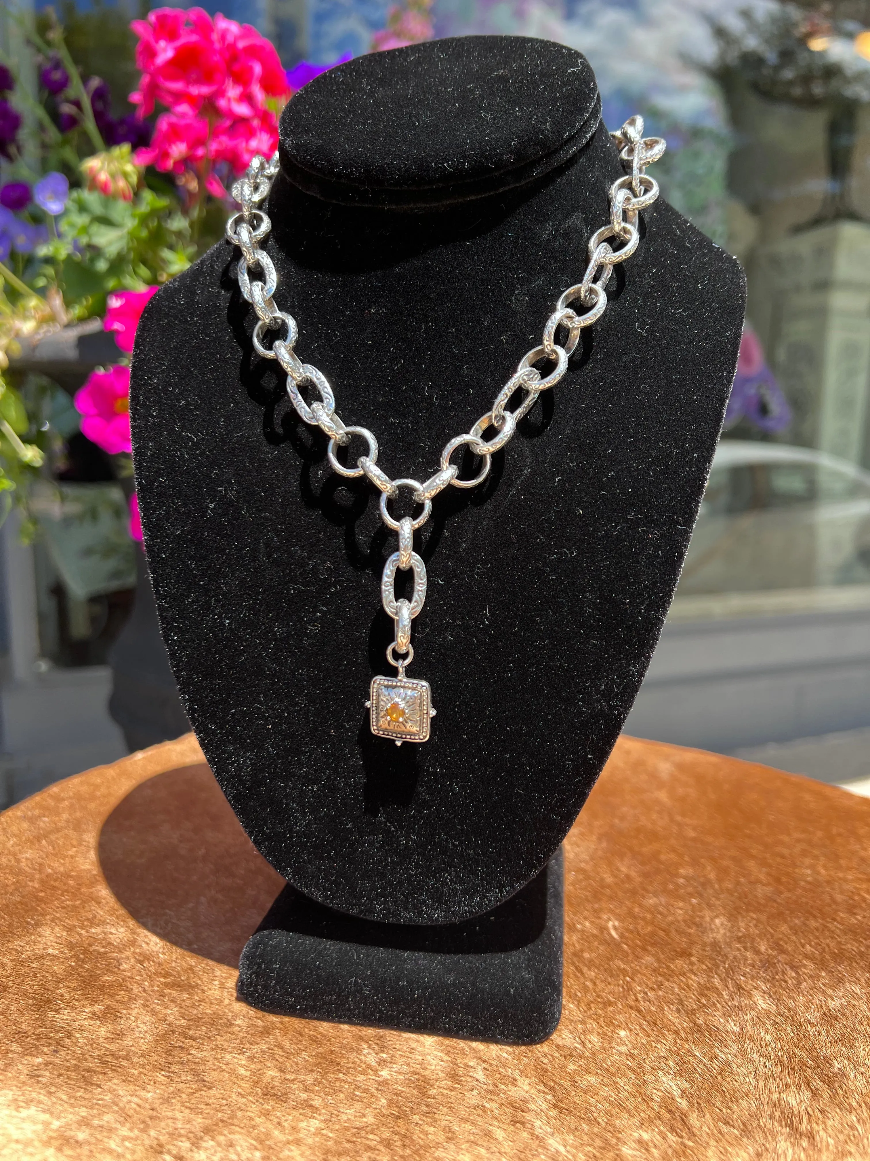 Sterling Silver Pendant Chain Necklace