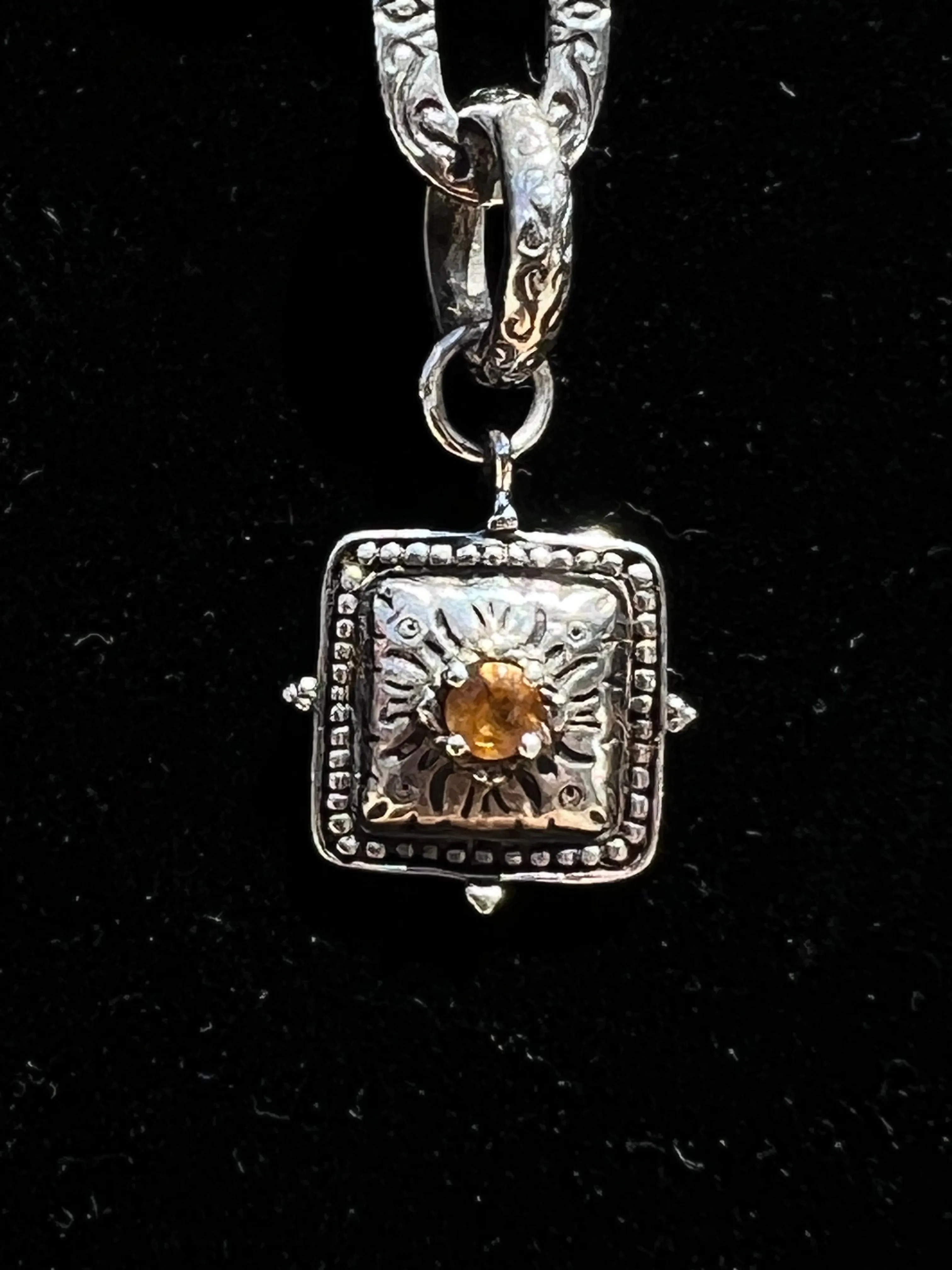 Sterling Silver Pendant Chain Necklace