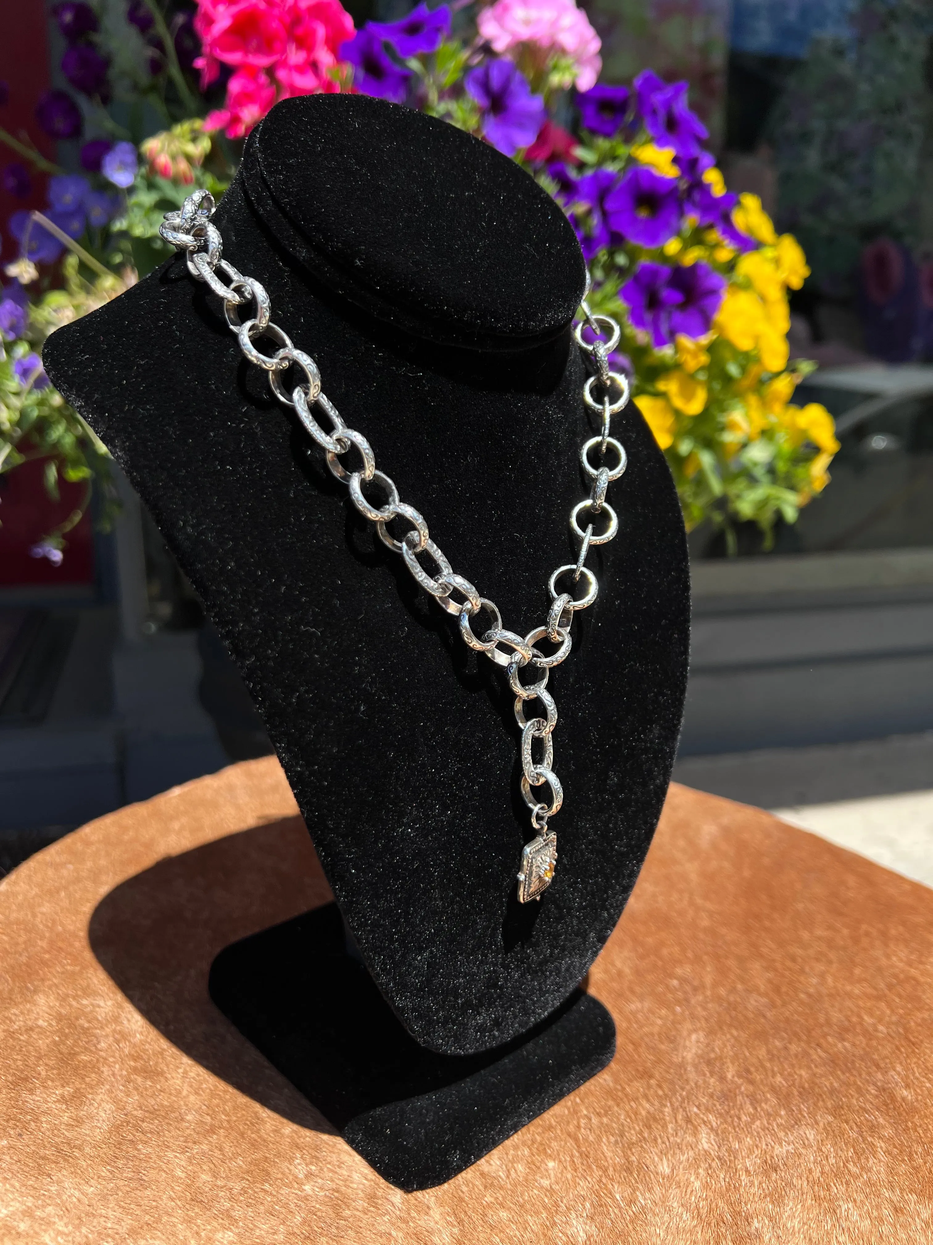 Sterling Silver Pendant Chain Necklace