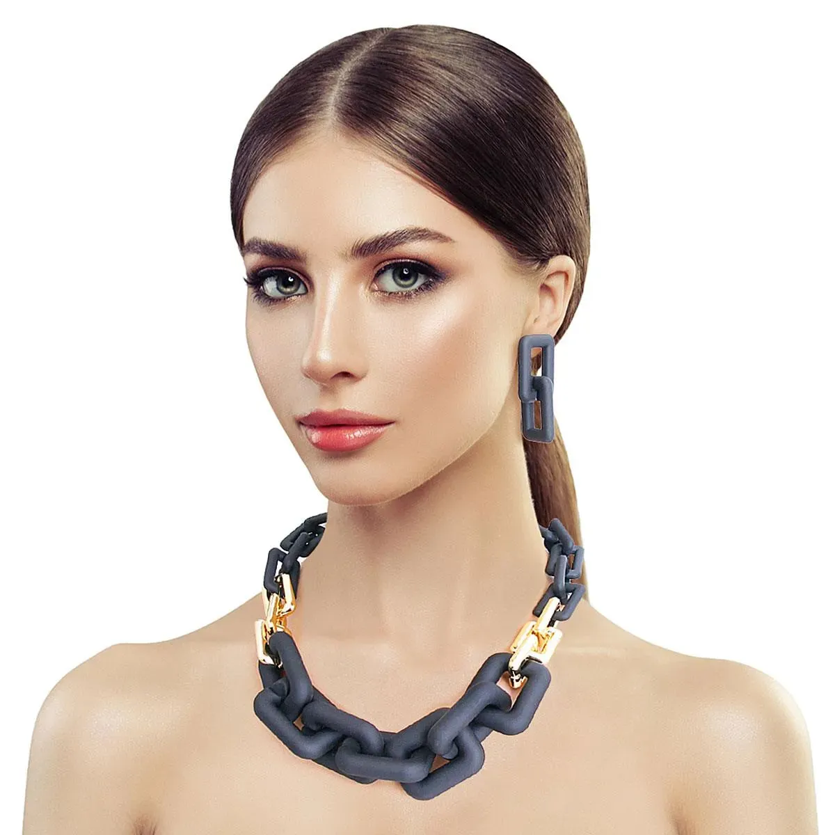 Stylish Black Chain Necklace Set: Upgrade Your Style Today