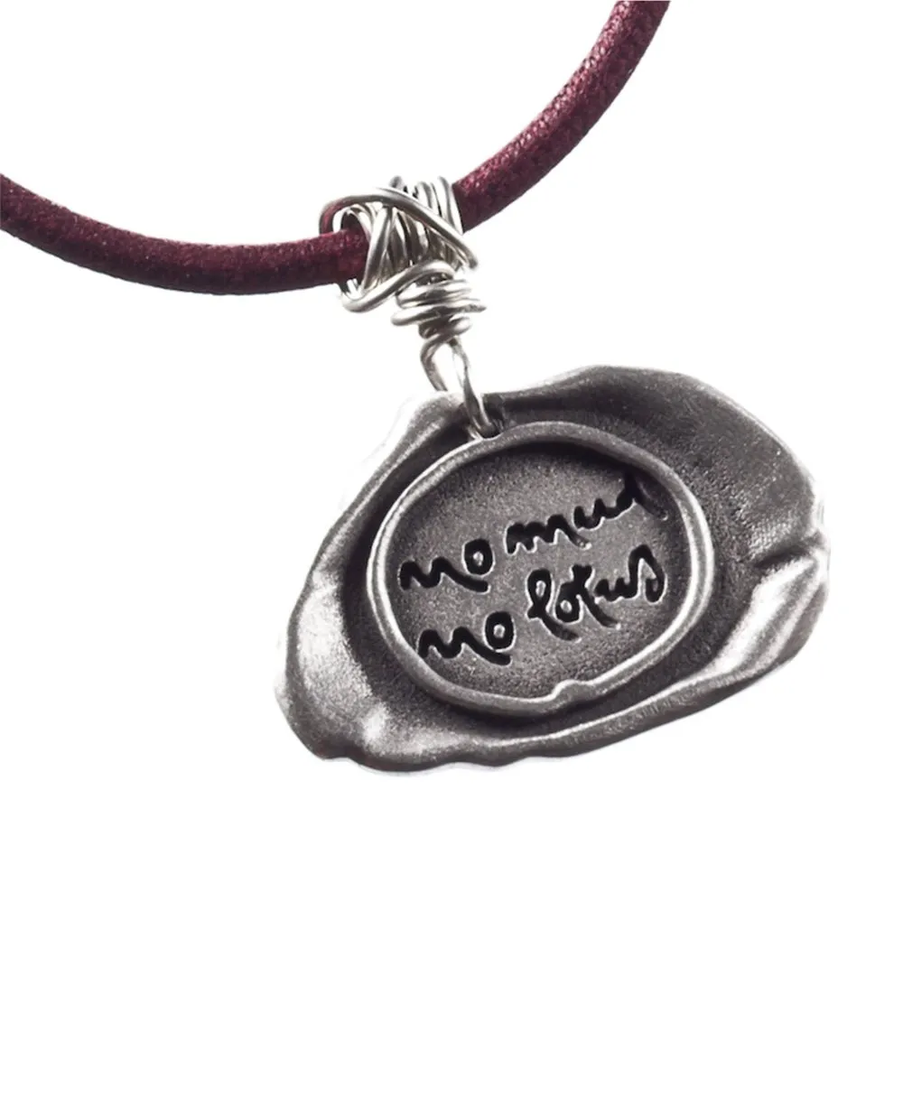 Thich Nhat Hanh No Mud No Lotus Pendant Necklace
