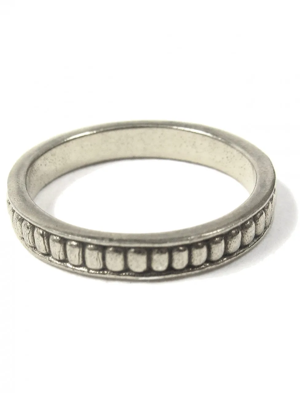 Thin Stack Pebble Ring