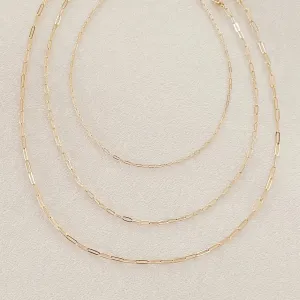 Triple The Fun Chain Link Necklace
