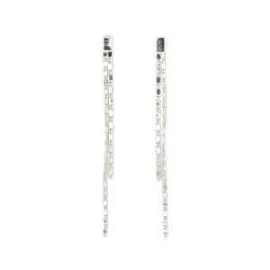 Two Length Chain Long Drop Earrings