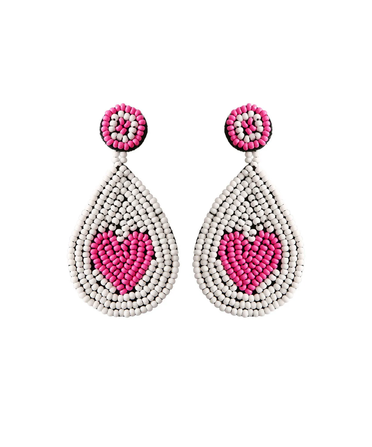 Unique Green Rice Ball Water Droplet Drop Earrings
