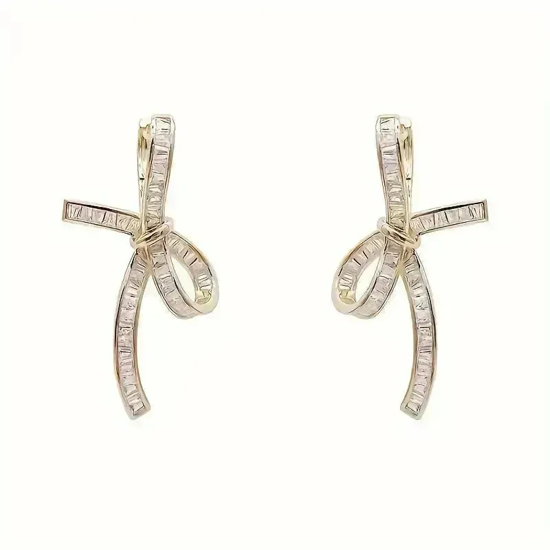Unique Hollow Bow Stud Earrings