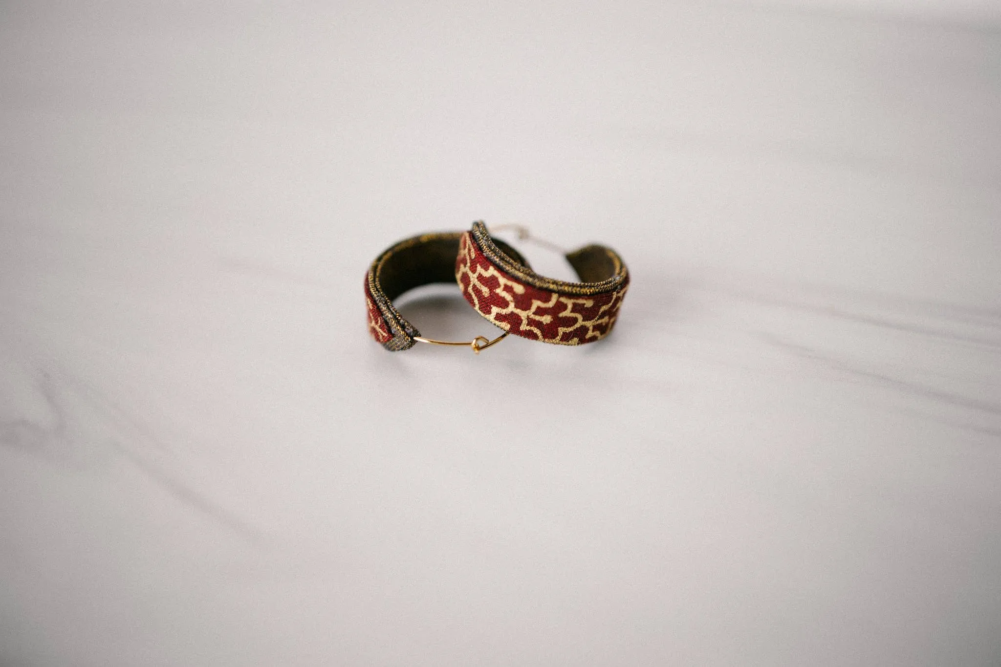 Unique Hoop Earrings | Artisan Handmade & Painted